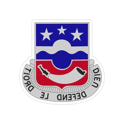 380 Infantry Regiment (U.S. Army) REVERSE PRINT Transparent Die-Cut STICKER - The Sticker Space