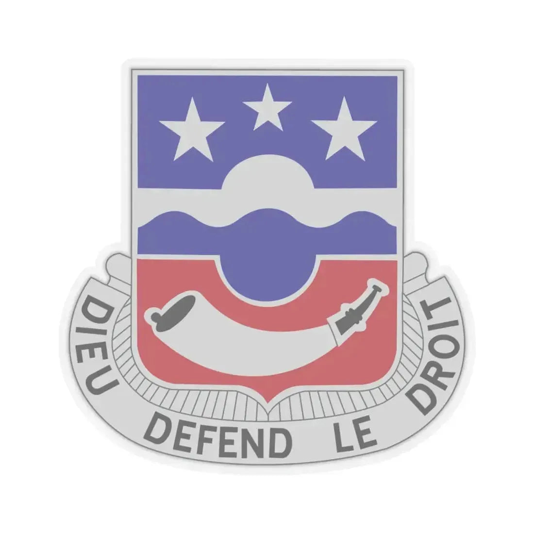 380 Infantry Regiment (U.S. Army) STICKER Vinyl Kiss-Cut Decal 4 Inch Transparent - The Sticker Space