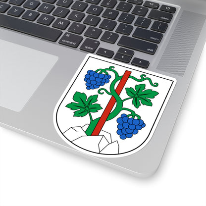 Rebstein-blazon (Switzerland) (Coat of Arms) STICKER Vinyl Kiss-Cut Decal