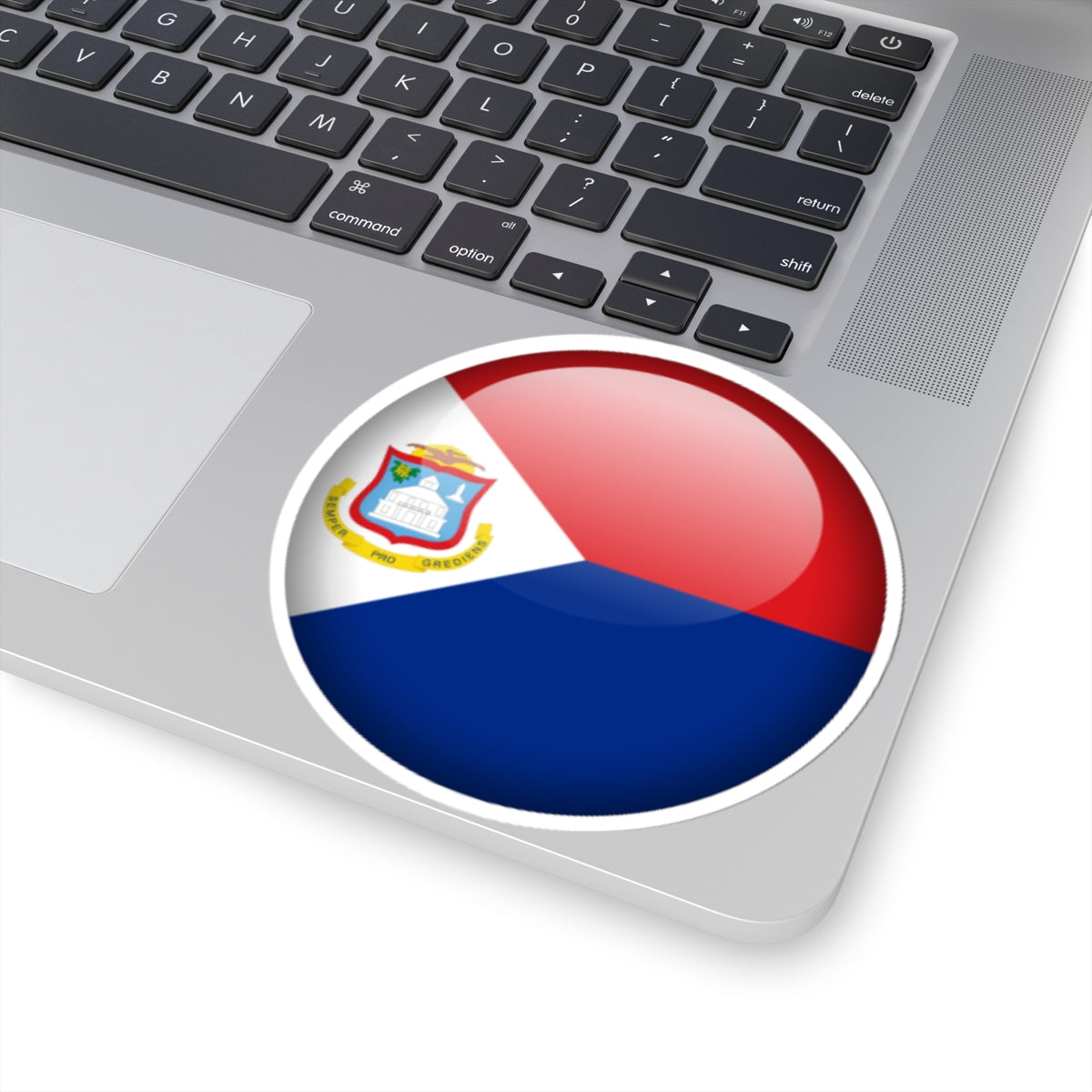 Flag orb Sint Maarten (Netherlands) STICKER Vinyl Kiss-Cut Decal