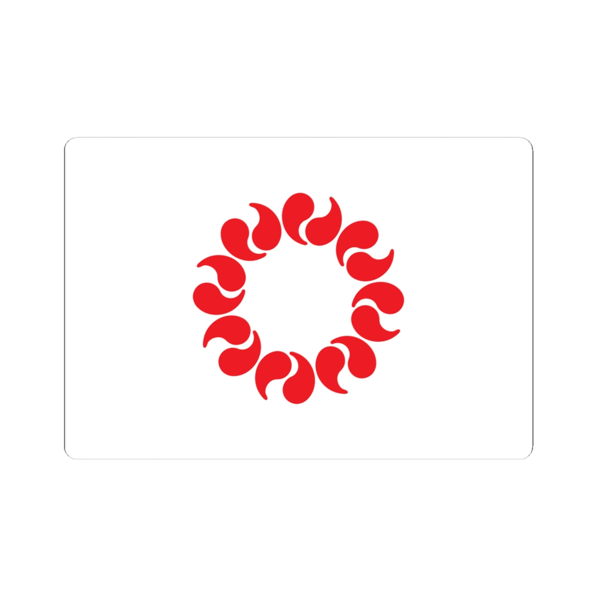 Flag of Saitama Prefecture (Japan) STICKER Vinyl Kiss-Cut Decal