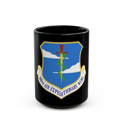 380th Air Expeditionary Wing (U.S. Air Force) Black Coffee Mug-15oz-The Sticker Space