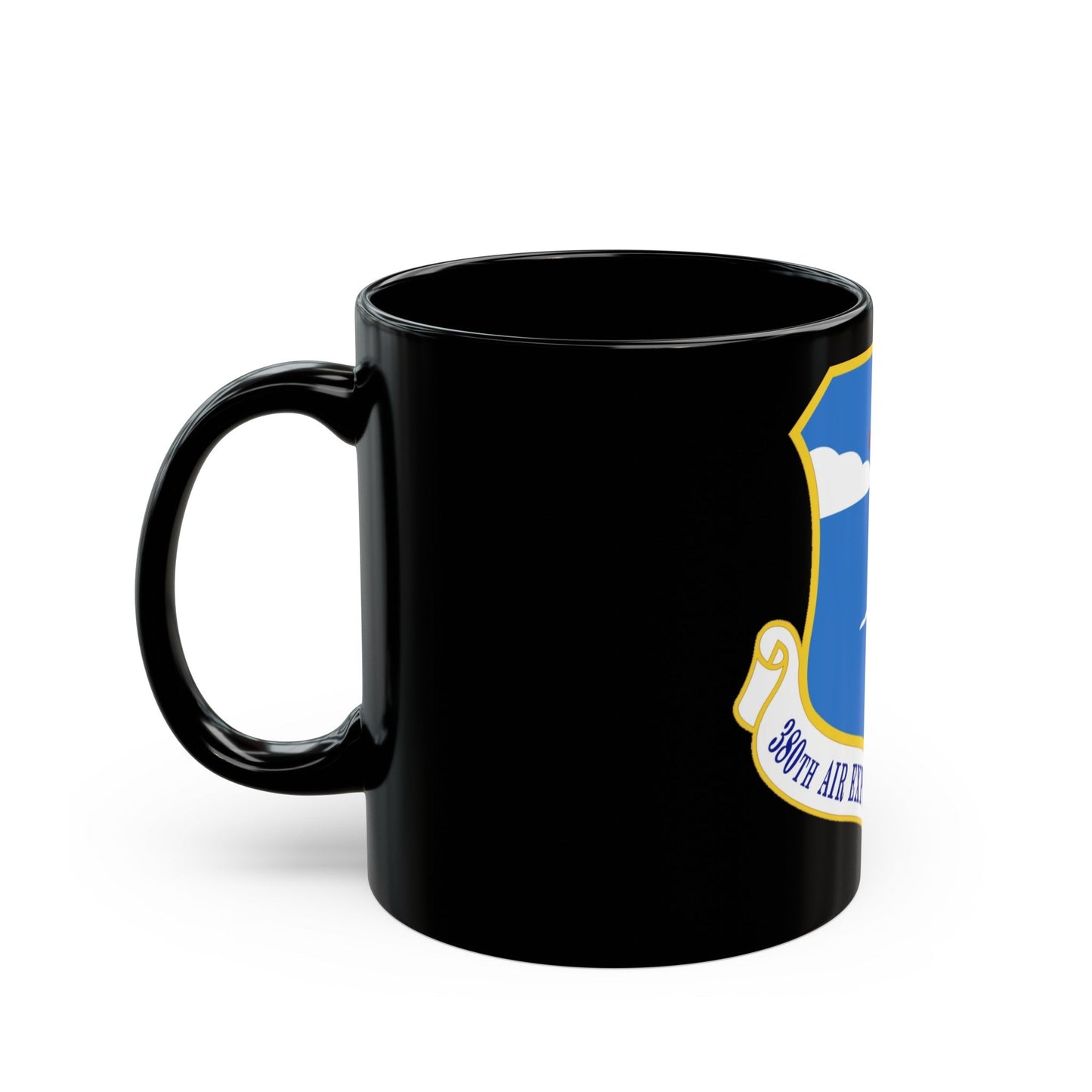 380th Air Expeditionary Wing (U.S. Air Force) Black Coffee Mug-The Sticker Space