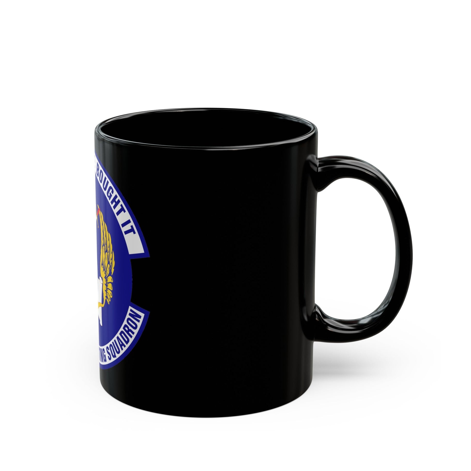 380th Expeditionary Contracting Squadron (U.S. Air Force) Black Coffee Mug-The Sticker Space