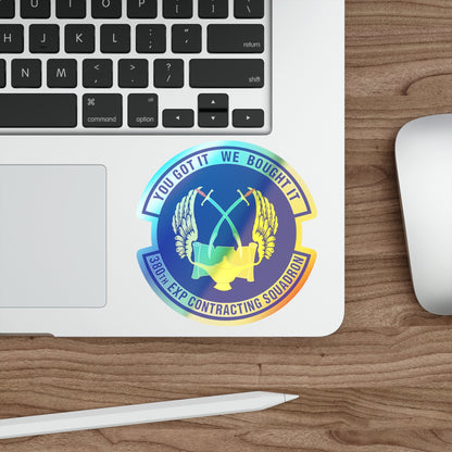 380th Expeditionary Contracting Squadron (U.S. Air Force) Holographic STICKER Die-Cut Vinyl Decal-The Sticker Space