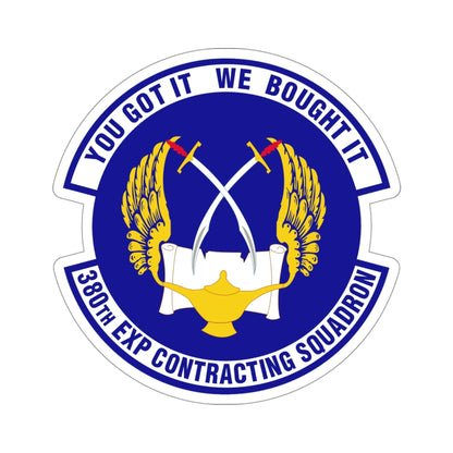 380th Expeditionary Contracting Squadron (U.S. Air Force) STICKER Vinyl Die-Cut Decal-4 Inch-The Sticker Space