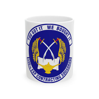 380th Expeditionary Contracting Squadron (U.S. Air Force) White Coffee Mug-11oz-The Sticker Space