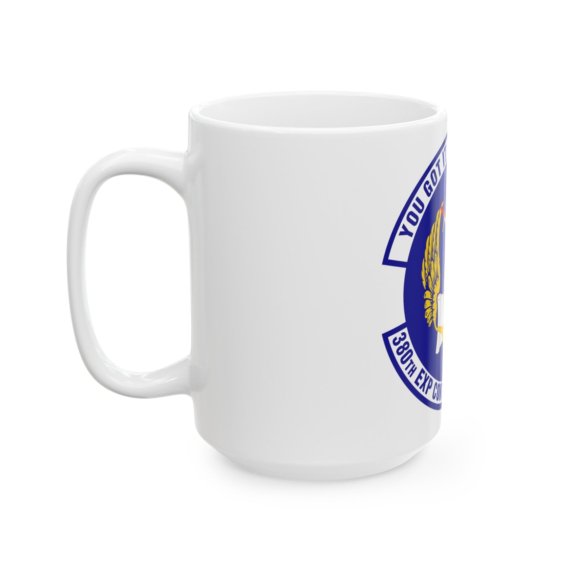 380th Expeditionary Contracting Squadron (U.S. Air Force) White Coffee Mug-The Sticker Space