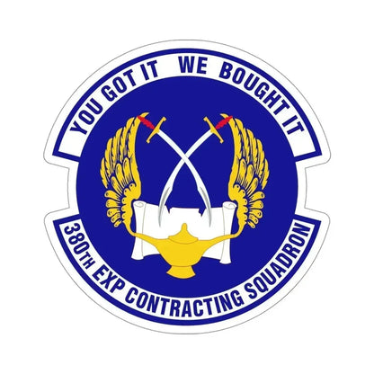 380th Expeditionary Contracting Squadron (U.S. Air Force) STICKER Vinyl Die-Cut Decal 5 Inch - The Sticker Space