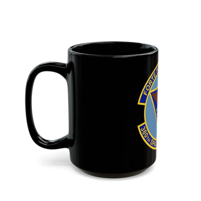 380th Space Control Squadron (U.S. Air Force) Black Coffee Mug-The Sticker Space