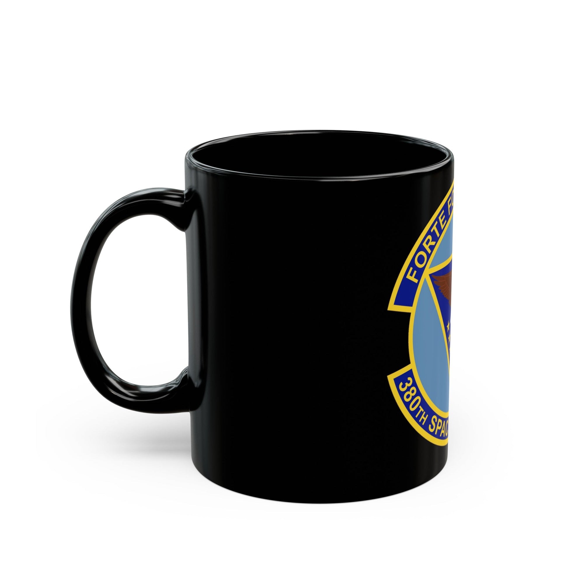 380th Space Control Squadron (U.S. Air Force) Black Coffee Mug-The Sticker Space