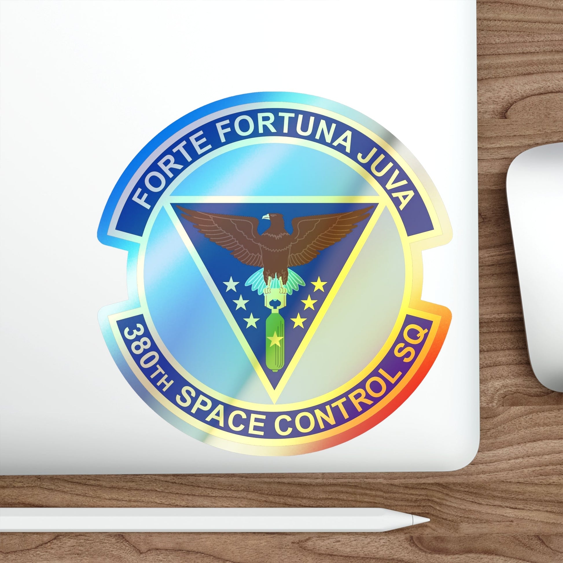 380th Space Control Squadron (U.S. Air Force) Holographic STICKER Die-Cut Vinyl Decal-The Sticker Space