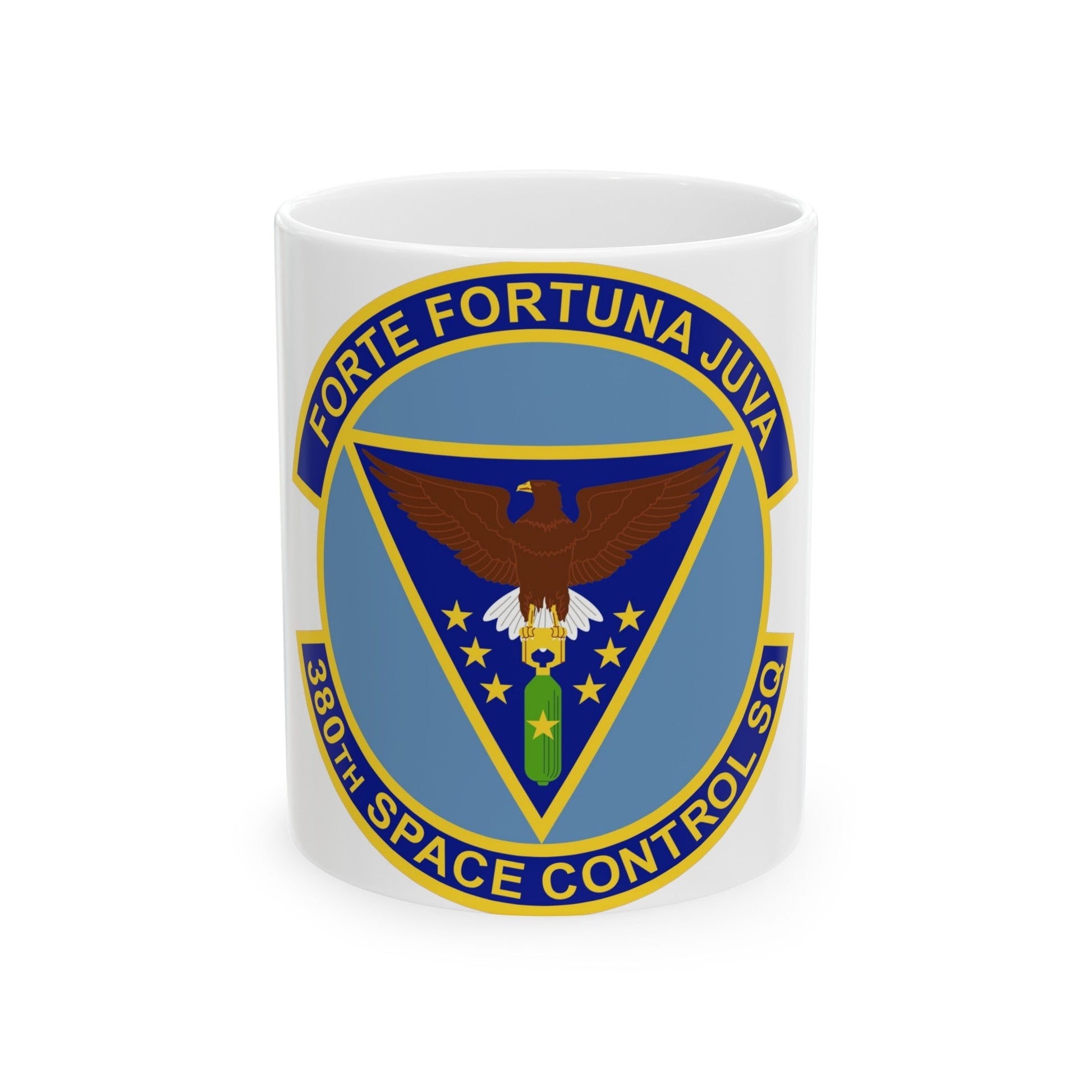 380th Space Control Squadron (U.S. Air Force) White Coffee Mug-11oz-The Sticker Space