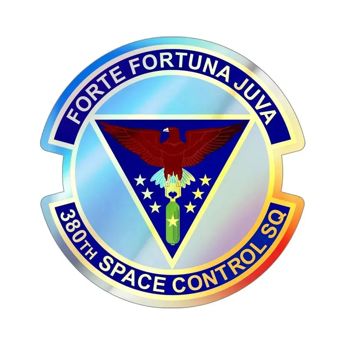 380th Space Control Squadron (U.S. Air Force) Holographic STICKER Die-Cut Vinyl Decal - The Sticker Space