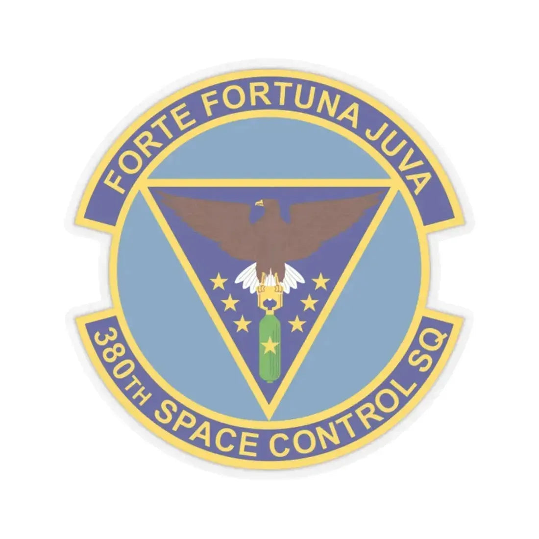 380th Space Control Squadron (U.S. Air Force) STICKER Vinyl Kiss-Cut Decal 2 Inch Transparent - The Sticker Space