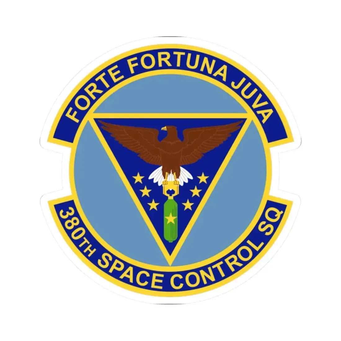 380th Space Control Squadron (U.S. Air Force) STICKER Vinyl Kiss-Cut Decal 2 Inch White - The Sticker Space