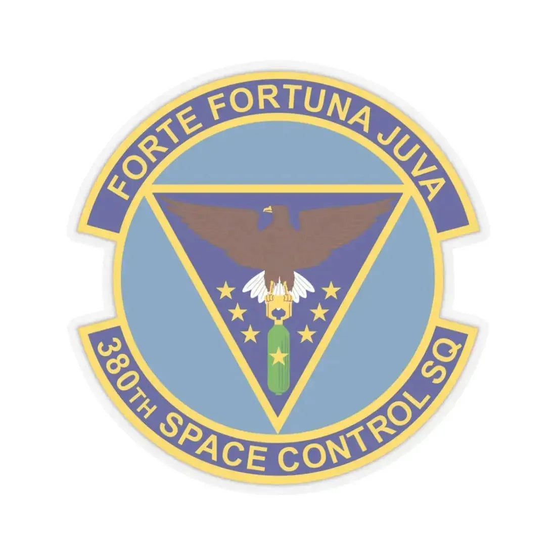380th Space Control Squadron (U.S. Air Force) STICKER Vinyl Kiss-Cut Decal 3 Inch Transparent - The Sticker Space