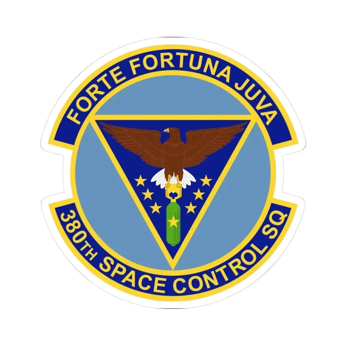 380th Space Control Squadron (U.S. Air Force) STICKER Vinyl Kiss-Cut Decal 3 Inch White - The Sticker Space
