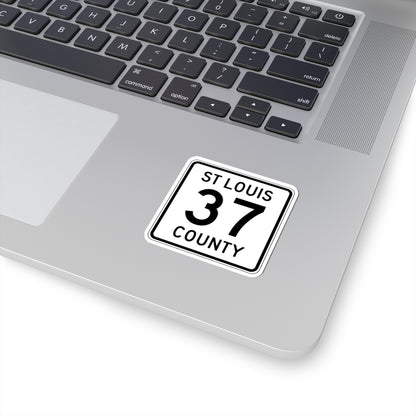 St Louis County Route 37 MN (Minnesota) (Road Sign) STICKER Vinyl Kiss-Cut Decal