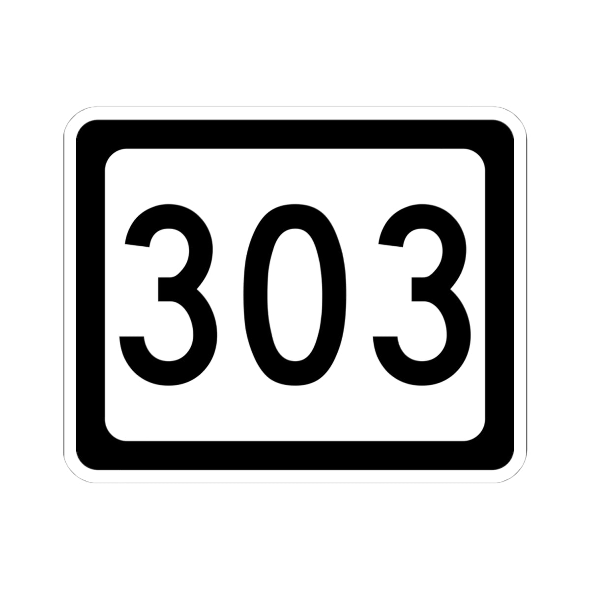 WV-303 (Virginia) (Road Sign) STICKER Vinyl Kiss-Cut Decal
