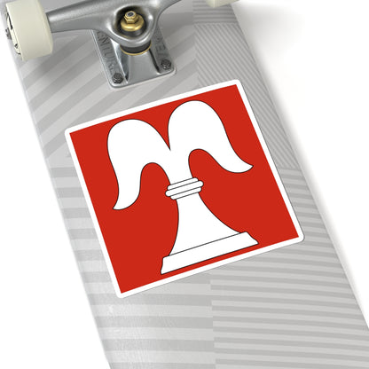 CHE Bisikon Flag (Switzerland) STICKER Vinyl Kiss-Cut Decal