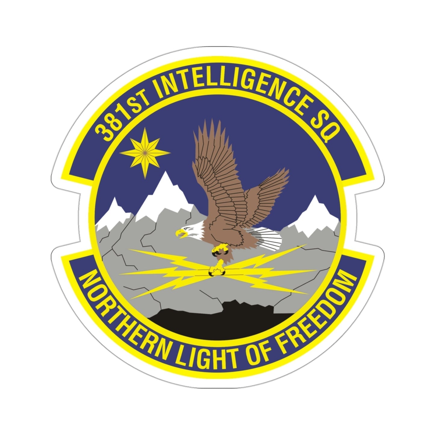 381st Intelligence Squadron (U.S. Air Force) STICKER Vinyl Die-Cut Decal-3 Inch-The Sticker Space