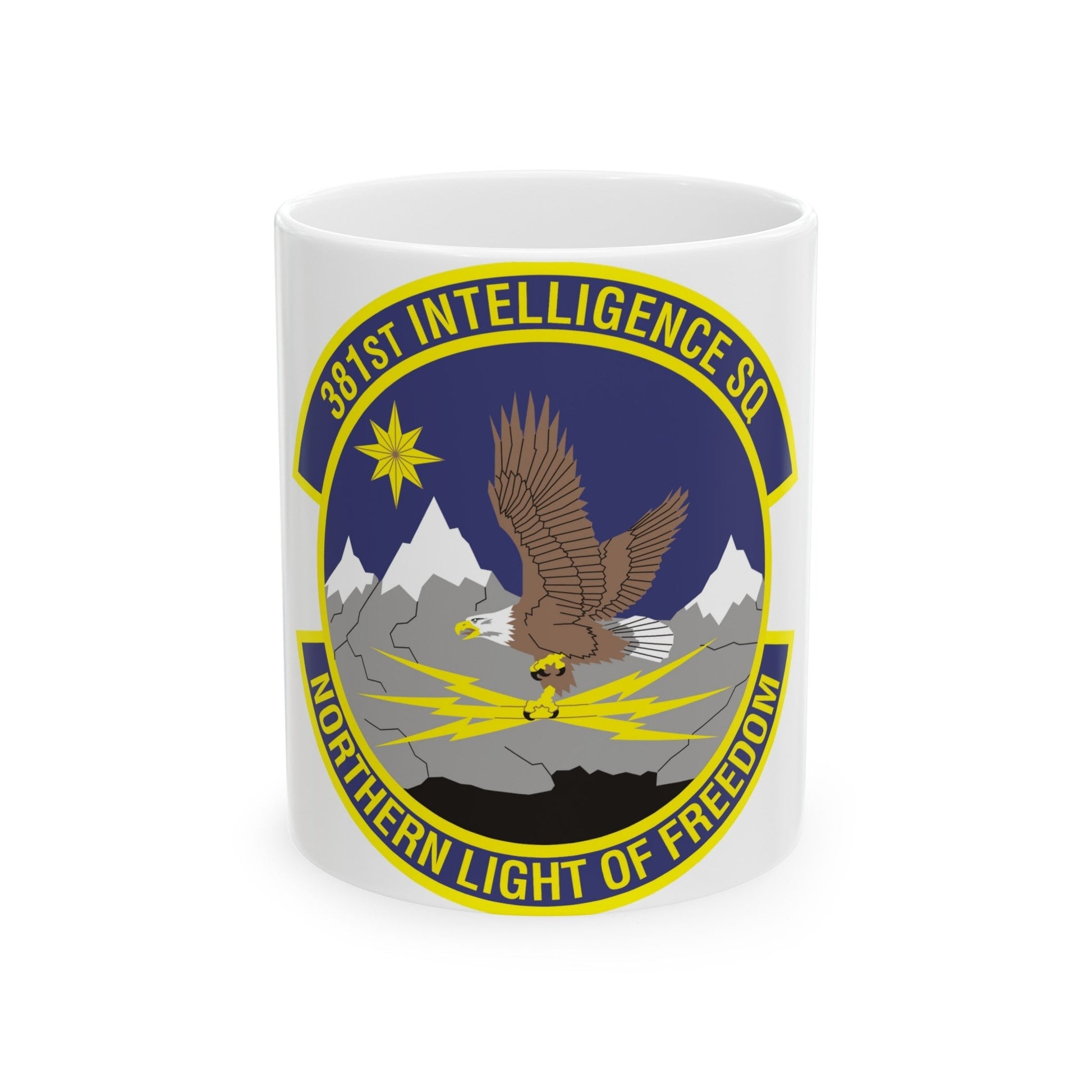 381st Intelligence Squadron (U.S. Air Force) White Coffee Mug-11oz-The Sticker Space