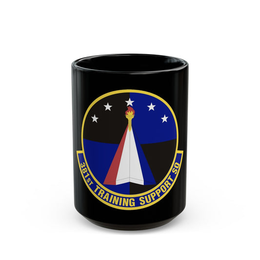 381st Training Support Squadron (U.S. Air Force) Black Coffee Mug-15oz-The Sticker Space