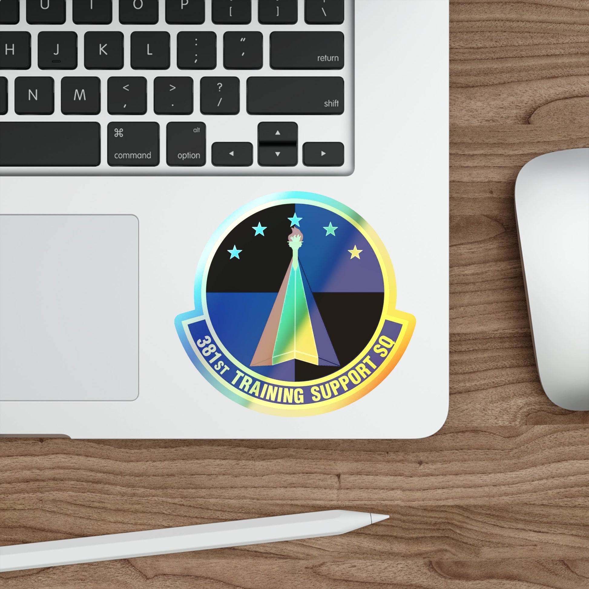 381st Training Support Squadron (U.S. Air Force) Holographic STICKER Die-Cut Vinyl Decal-The Sticker Space