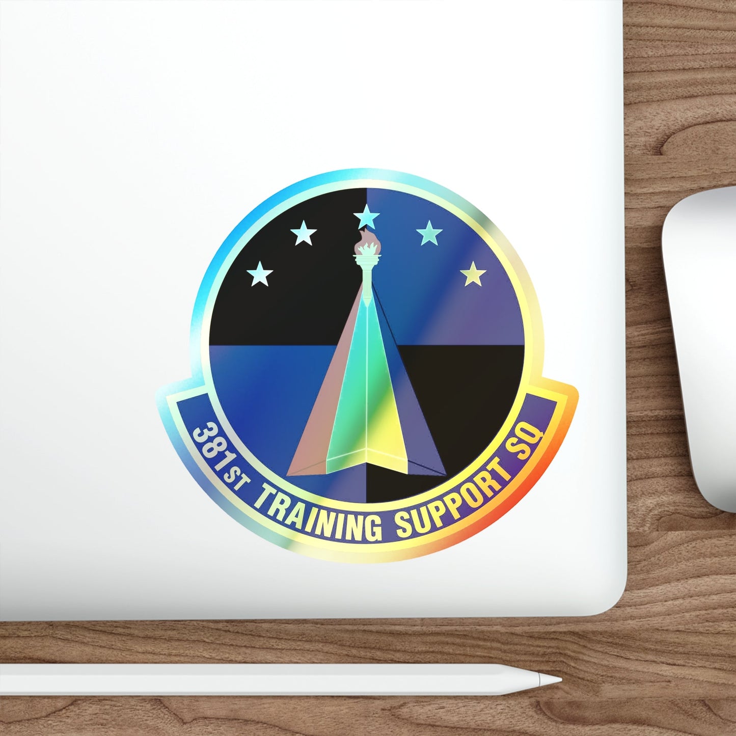 381st Training Support Squadron (U.S. Air Force) Holographic STICKER Die-Cut Vinyl Decal-The Sticker Space