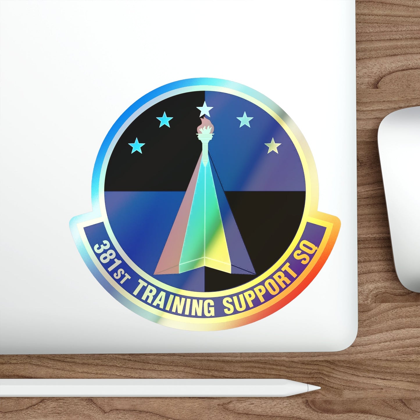 381st Training Support Squadron (U.S. Air Force) Holographic STICKER Die-Cut Vinyl Decal-The Sticker Space