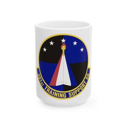 381st Training Support Squadron (U.S. Air Force) White Coffee Mug-15oz-The Sticker Space