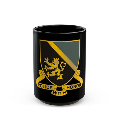 382 Military Police Battalion (U.S. Army) Black Coffee Mug-15oz-The Sticker Space