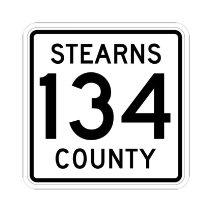 Stearns County Route 134 (Minnesota) (Road Sign) STICKER Vinyl Kiss-Cut Decal