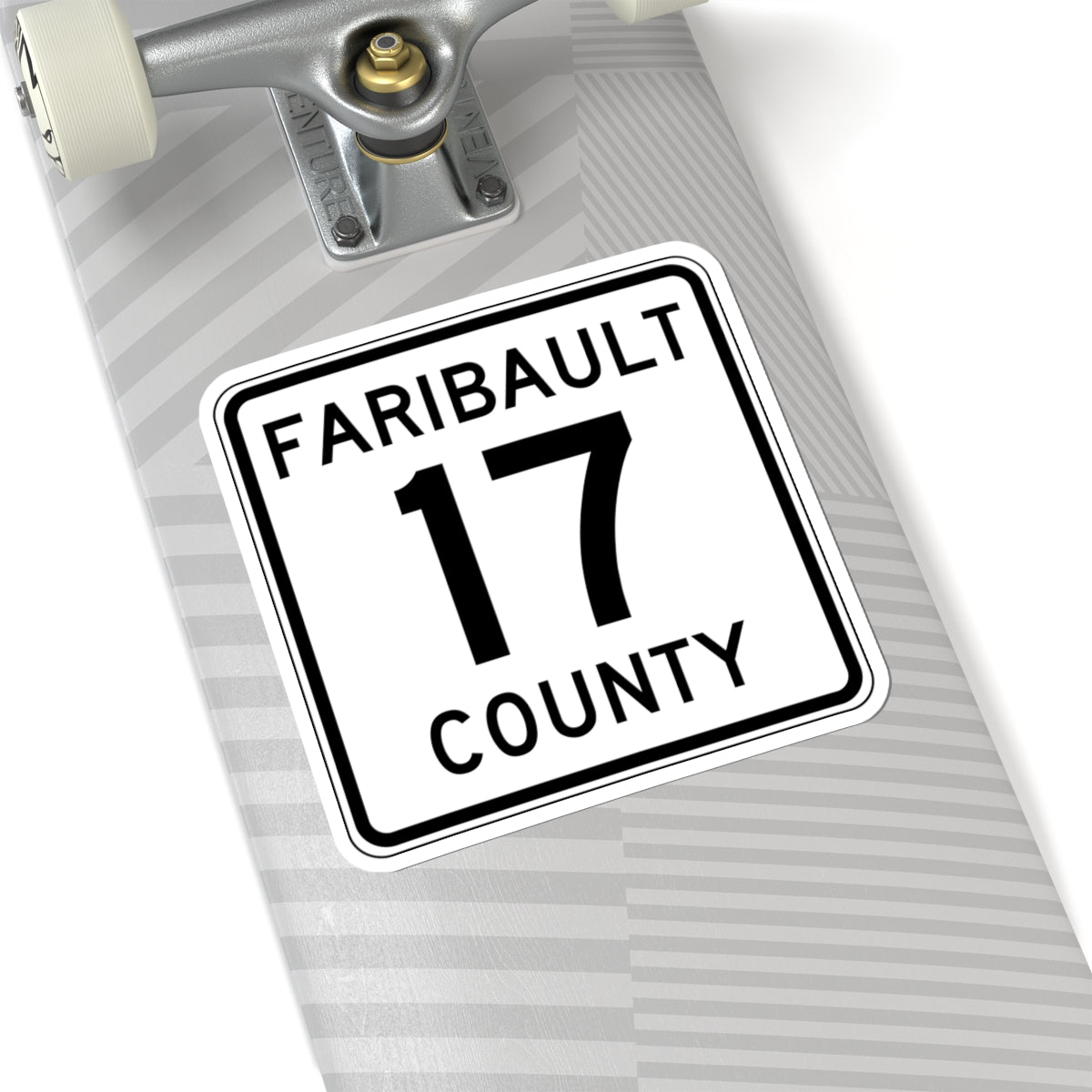 Faribault County Route 17 MN (Minnesota) (Road Sign) STICKER Vinyl Kiss-Cut Decal