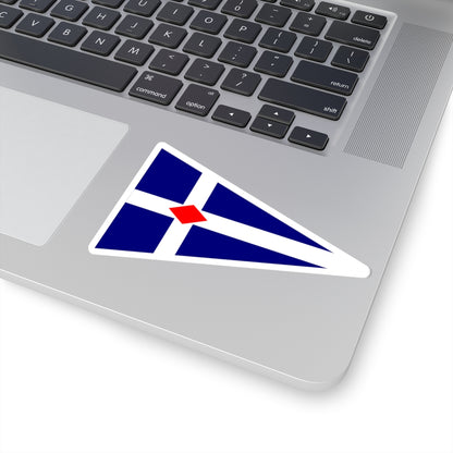 Burgee of Torpoint Mosquito Sailing Club (United Kingdom) STICKER Vinyl Kiss-Cut Decal
