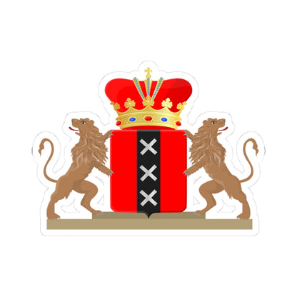 Amsterdam wapen 1816 (Netherlands) (Coat of Arms) STICKER Vinyl Kiss-Cut Decal
