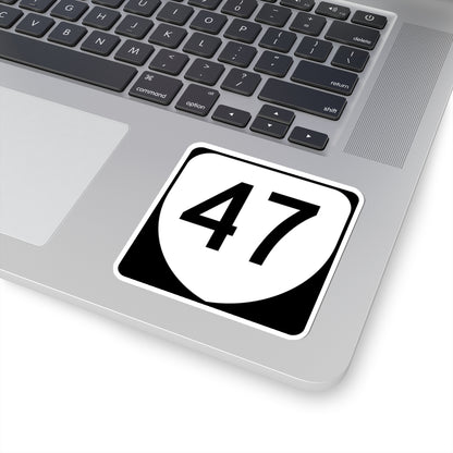 Virginia 47 (Virginia) (Road Sign) STICKER Vinyl Kiss-Cut Decal