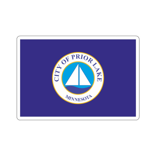 Flag of Prior Lake, Minnesota - STICKER Vinyl Kiss-Cut Decal