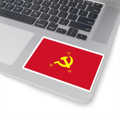 Flag of the Communist Party of the Philippines alternative (Philippines) STICKER Vinyl Kiss-Cut Decal