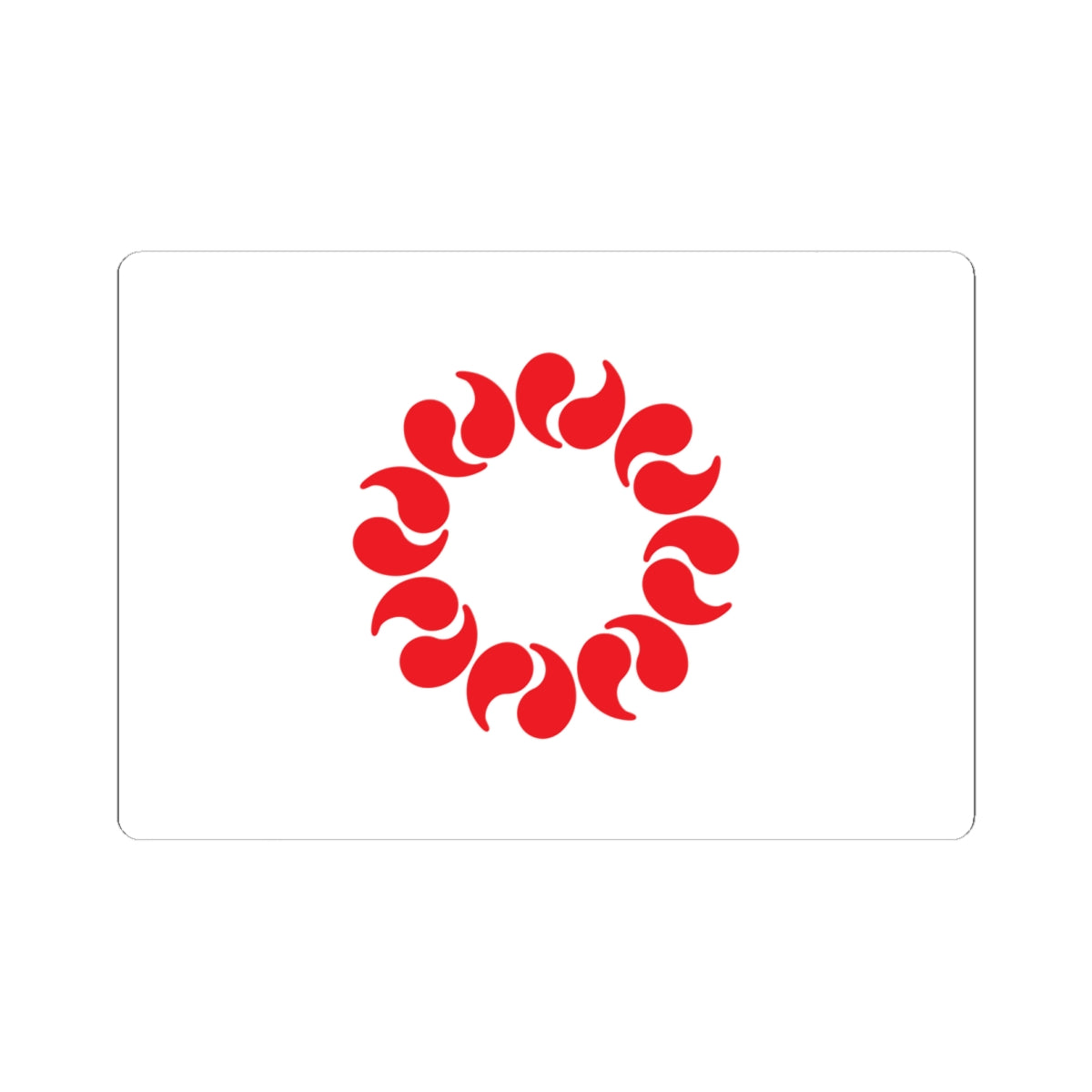 Flag of Saitama Prefecture (Japan) STICKER Vinyl Kiss-Cut Decal