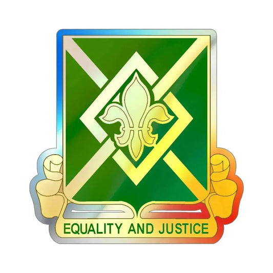 384 Military Police Battalion (U.S. Army) Holographic STICKER Die-Cut Vinyl Decal 6 Inch Holographic - The Sticker Space