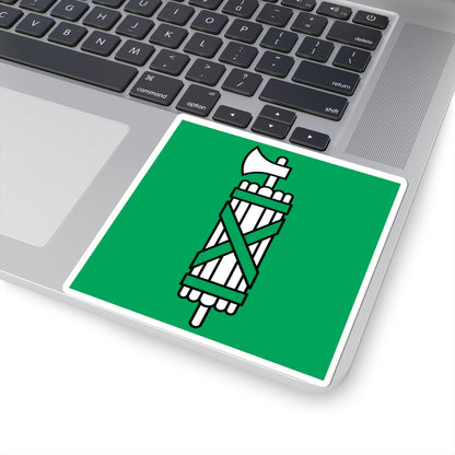 Flag of Canton of Sankt Gallen (Switzerland) STICKER Vinyl Kiss-Cut Decal
