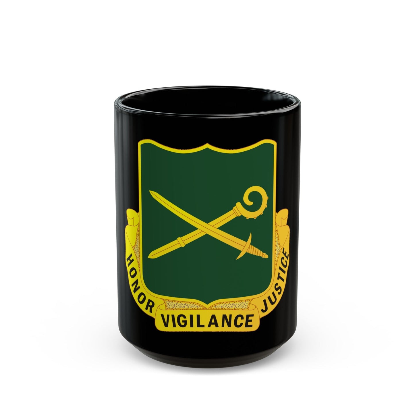 385 Military Police Battalion (U.S. Army) Black Coffee Mug-15oz-The Sticker Space