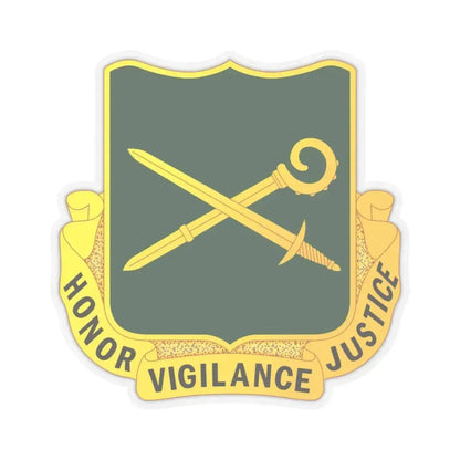 385 Military Police Battalion (U.S. Army) STICKER Vinyl Kiss-Cut Decal 6 Inch Transparent - The Sticker Space