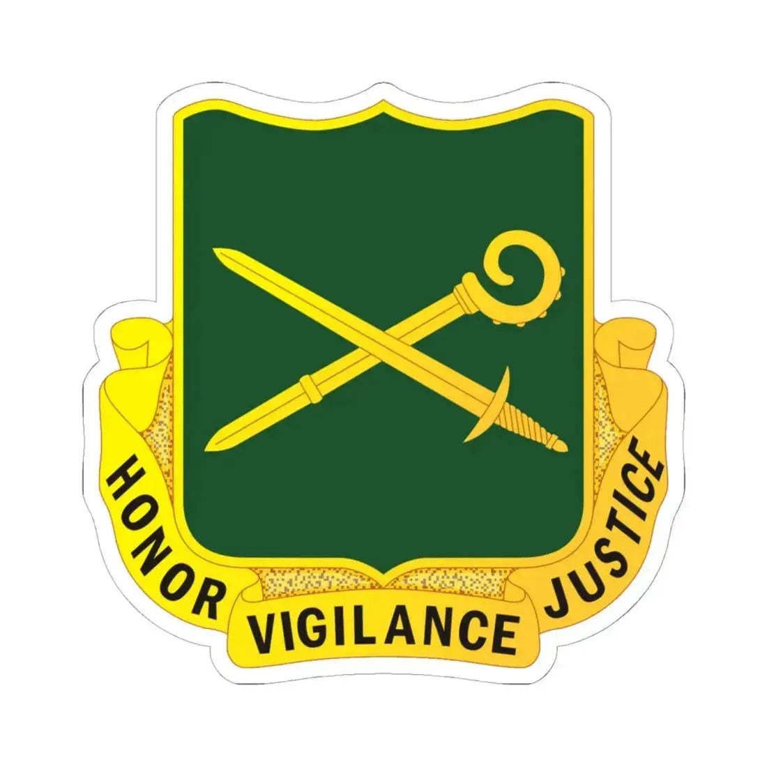 385 Military Police Battalion (U.S. Army) STICKER Vinyl Kiss-Cut Decal 6 Inch White - The Sticker Space
