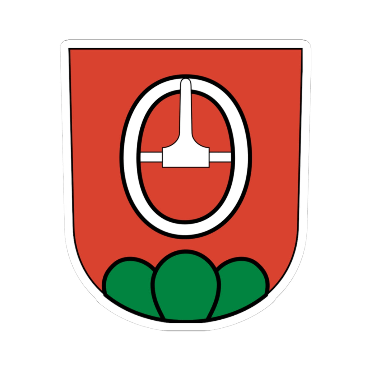 Schoenenberg-blazon (Switzerland) (Coat of Arms) STICKER Vinyl Kiss-Cut Decal