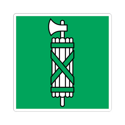Flag of Canton of Sankt Gallen (Switzerland) STICKER Vinyl Kiss-Cut Decal