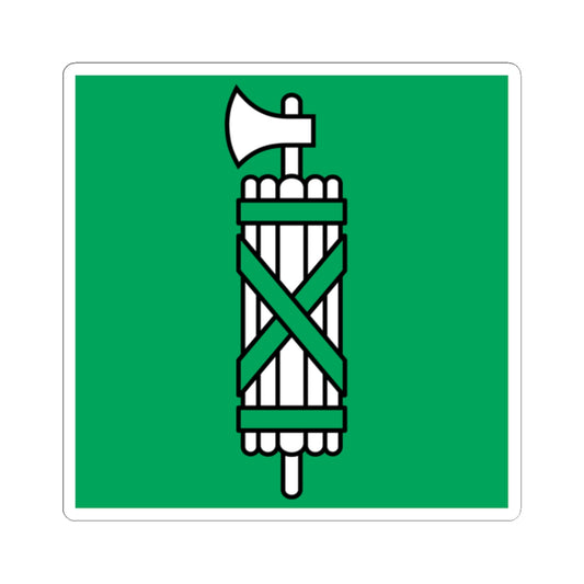 Flag of Canton of Sankt Gallen (Switzerland) STICKER Vinyl Kiss-Cut Decal