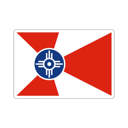 Flag of Wichita, Kansas - STICKER Vinyl Kiss-Cut Decal